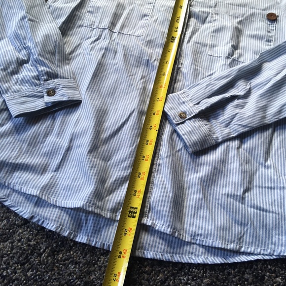 Pinstripe Blue & White Button Down NWT - Picture 4 of 7
